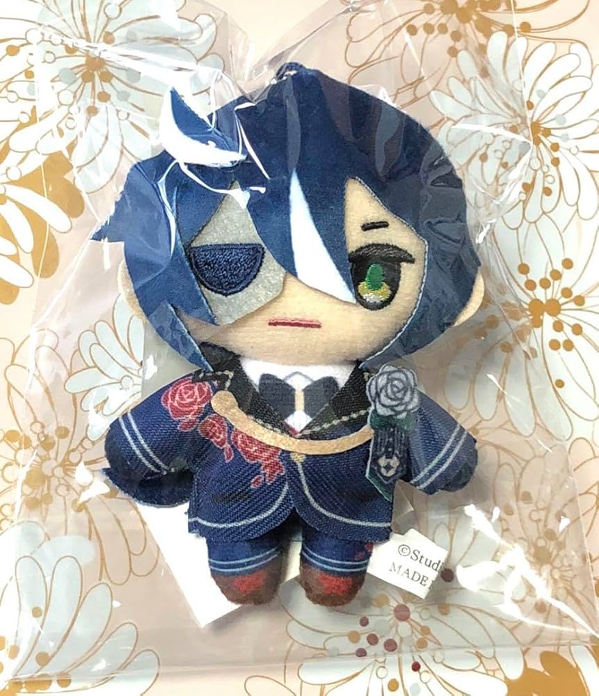 Amazon.co.jp: あくねこ展 ボスキ ぬいぐるみマスコット 悪魔執事と